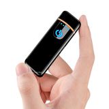 Led Eletrônico Recarregável Usb Touch A Prova Vento Luxo