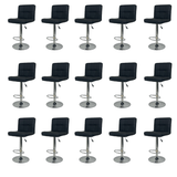 Banqueta Gomos Comfort Estofada Giratória Altura Regulável - Preto - 15
