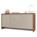 Balcão Aparador Buffet 3 Portas Madrid C14 Cedro/off White - Mpozenato