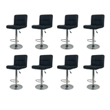 Banqueta Gomos Comfort Estofada Giratória Altura Regulável - Preto - 8