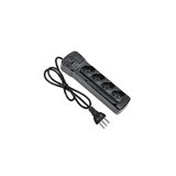 Filtro De Linha Plastico Preto - Fiolux 4 Tomadas