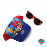 Kit Infantil Marvel Vingadores Boné Azul Heróis Com Óculos Uv