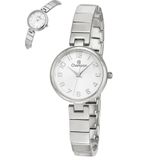 Relógio Champion Feminino Ref: Cf24984q Bracelete Prateado
