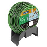 Mangueira Flex Para Jardim Tramontina Verde Com Faixa Preta Em Pvc 4 Camadas 20 M Com Engate Rápido, Engate Rosqueado