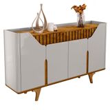 Buffet Aparador 4 Portas 160cm Melissa B02 Off/naturalle - Mpozenato