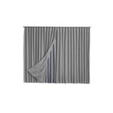 Cortina Microfibra Com Linho 5,00x2,30 Para Trilho Duplo Cinza