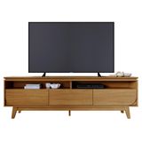 Rack Bancada De Tv 75 Pol 200cm Celina Z10 Cumaru - Mpozenato