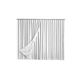 Cortina Microfibra Com Linho 2,80x2,30 Para Trilho Duplo Branco