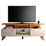 Rack Bancada Para Tv 60 Pol 160cm Amago H01 Cinamomo/off - Mpozenato