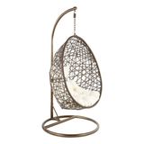 Cadeira De Balanco Rattan 195x95 Cm Suporta 120 Kg