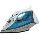 Ferro De Passar Roupa Vapor Spray Black&amp;decker Fx3060 Com Base Ceramic Gliss Azul 127v