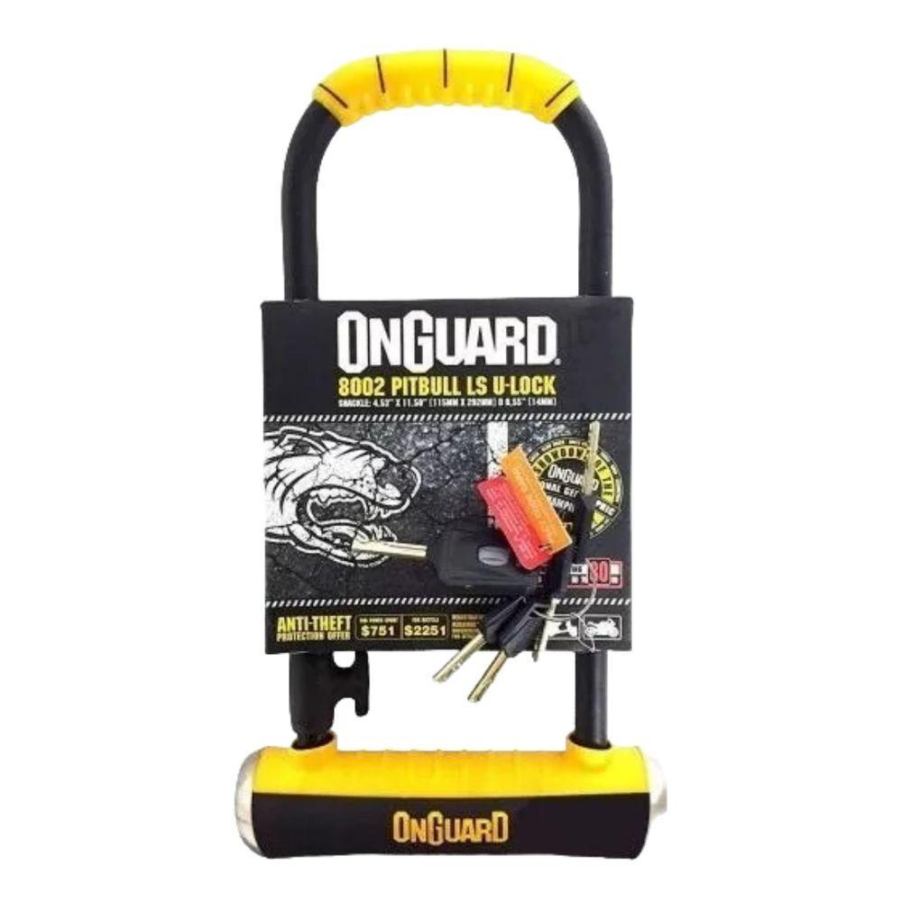 Cadeado Bicicleta Onguard Pitbull Ls U-lock 8002 Amarelo Carrefour