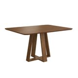 Mesa De Jantar Em Madeira Frame 120x80cm Nogueira
