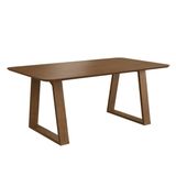 Mesa De Jantar Em Madeira Carter 160x80cm Nogueira