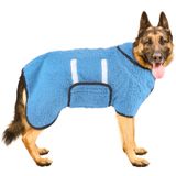 Roupão De Banho Para Cães Bienbee, Toalha Superabsorvente Azul Claro Xxl