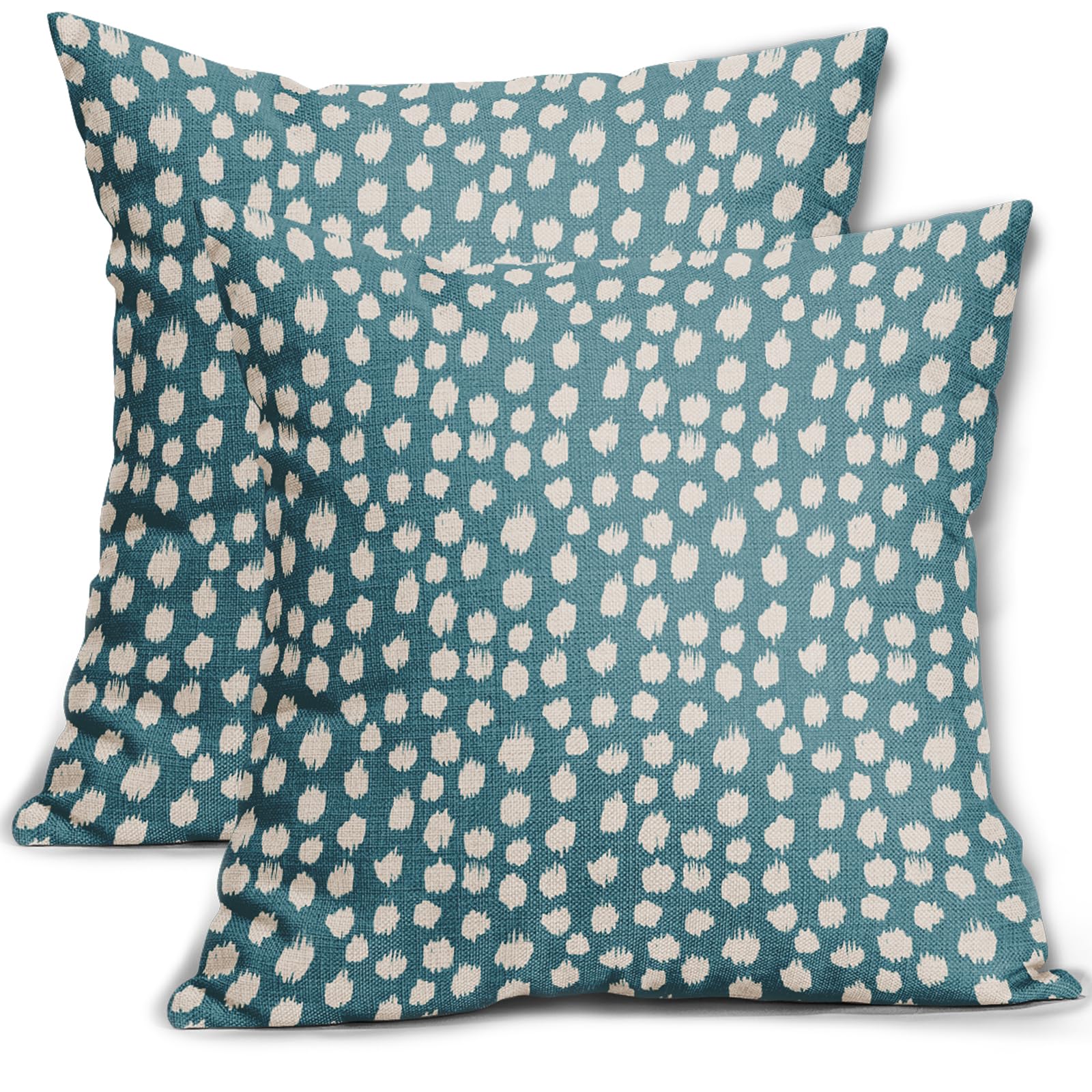 Capas De Travesseiro Sweetshow Aqua Cream Dots 60x60cm Conjunto De 2