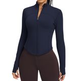 Jaqueta, Cor De Pele, Leve, Zíper, Treino Feminino, Safira