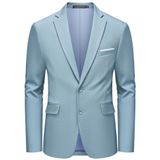 Blazer Mage Male Vintage Tweed Casaco Esportivo Casual Azul Masculino