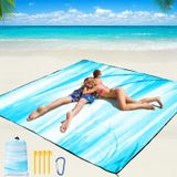 Cobertor De Praia Wiwigo Impermeável À Prova De Areia 200x240cm Para 2-8
