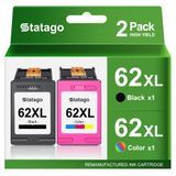 Cartuchos De Tinta Statago 62xl De Substituição Para Hp 62 Envy 5540