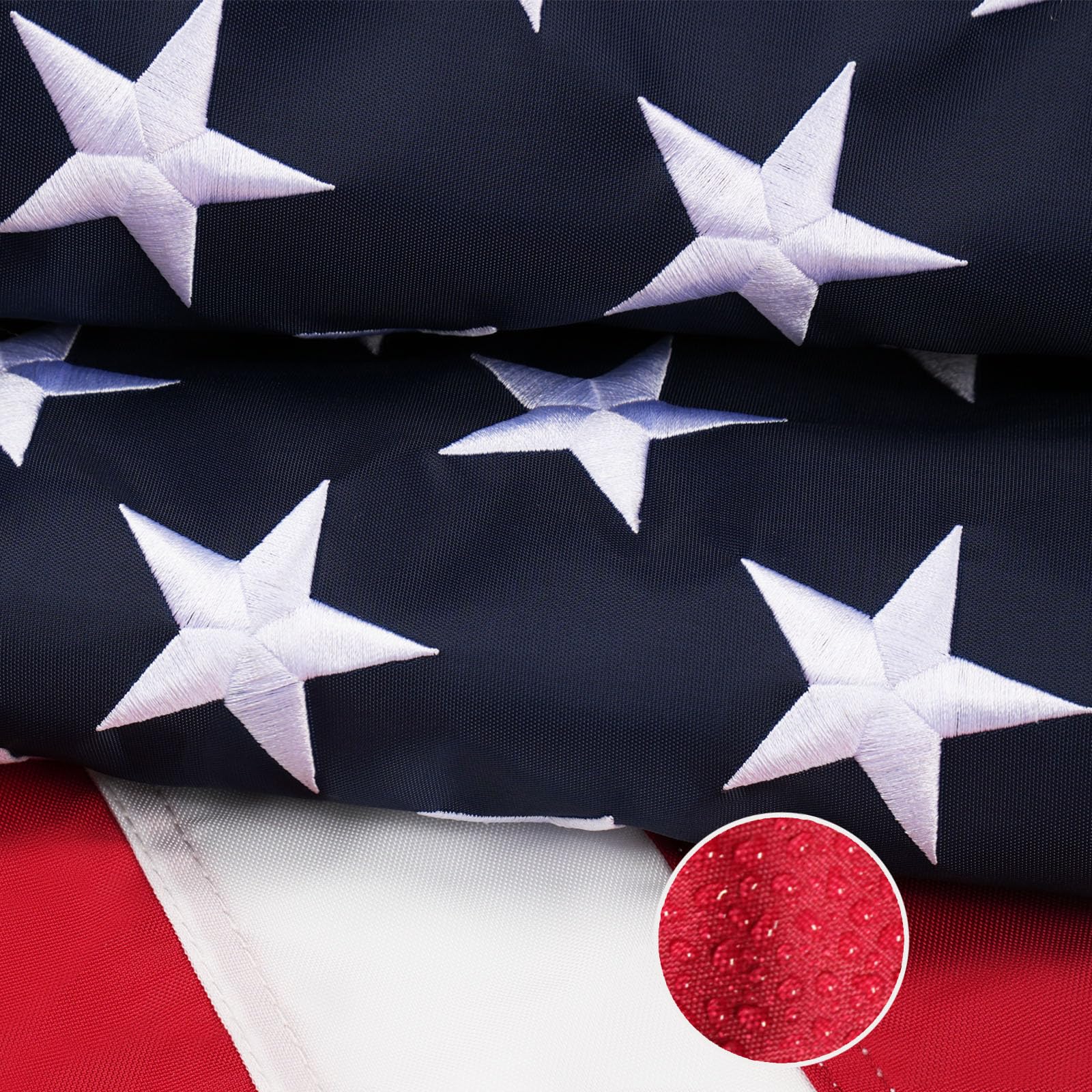 American Flag Homissor, Nylon Externo Pesado De 5 X 8 Pés