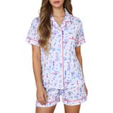 Conjunto De Pijamas Femininos Zelbuck, Moderno De 2 Peças Com Estampa De Coelhinho Macaco