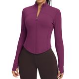 Jaqueta, Cor De Pele, Leve, Feminina, Com Zíper, Treino Xxl