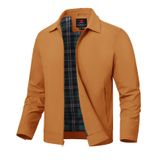 Jaqueta Masculina Leve Tbmpoy Windbreaker Marrom Claro Xl