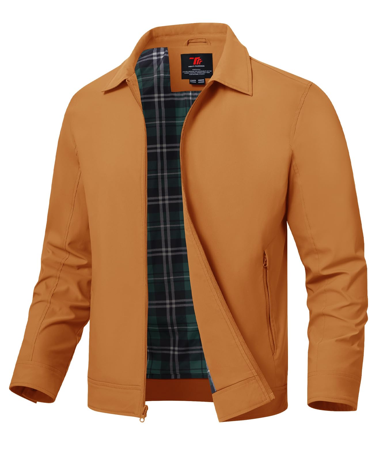 Jaqueta Masculina Leve Tbmpoy Windbreaker Marrom Claro Xl