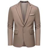 Blazer Mage Male Vintage Tweed Casaco Esportivo Casual Marrom Masculino