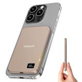Carregador Magnético Portátil Vonuv 5000mah 15w Para Iphone Gold