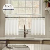Cortinas Limon Home De Linho Natural Com Pregas De 56 Cm De Comprimento