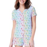 Conjunto De Pijamas Zelbuck, Shorts Femininos Modernos De Macaco De 2 Peças