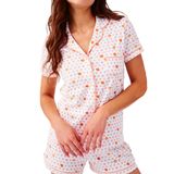 Conjunto De Pijamas Zelbuck Feminino Preppy Monkey Bunny Beach Xl