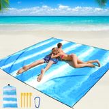 Cobertor De Praia Wiwigo Impermeável À Prova De Areia 200x240cm Para 2-8