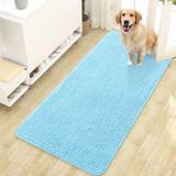 Tapete De Porta Para Cães Olanly Absorvente Antiderrapante Lavável 44x24cm Azul