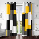 Cortinas Blackout Tyrot Yellow 100% Blackout 214x213cm 2 Painéis