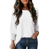 Blusa Dokotoo Para Mulheres Branca, Manga 3/4, Tamanho M, Poliéster