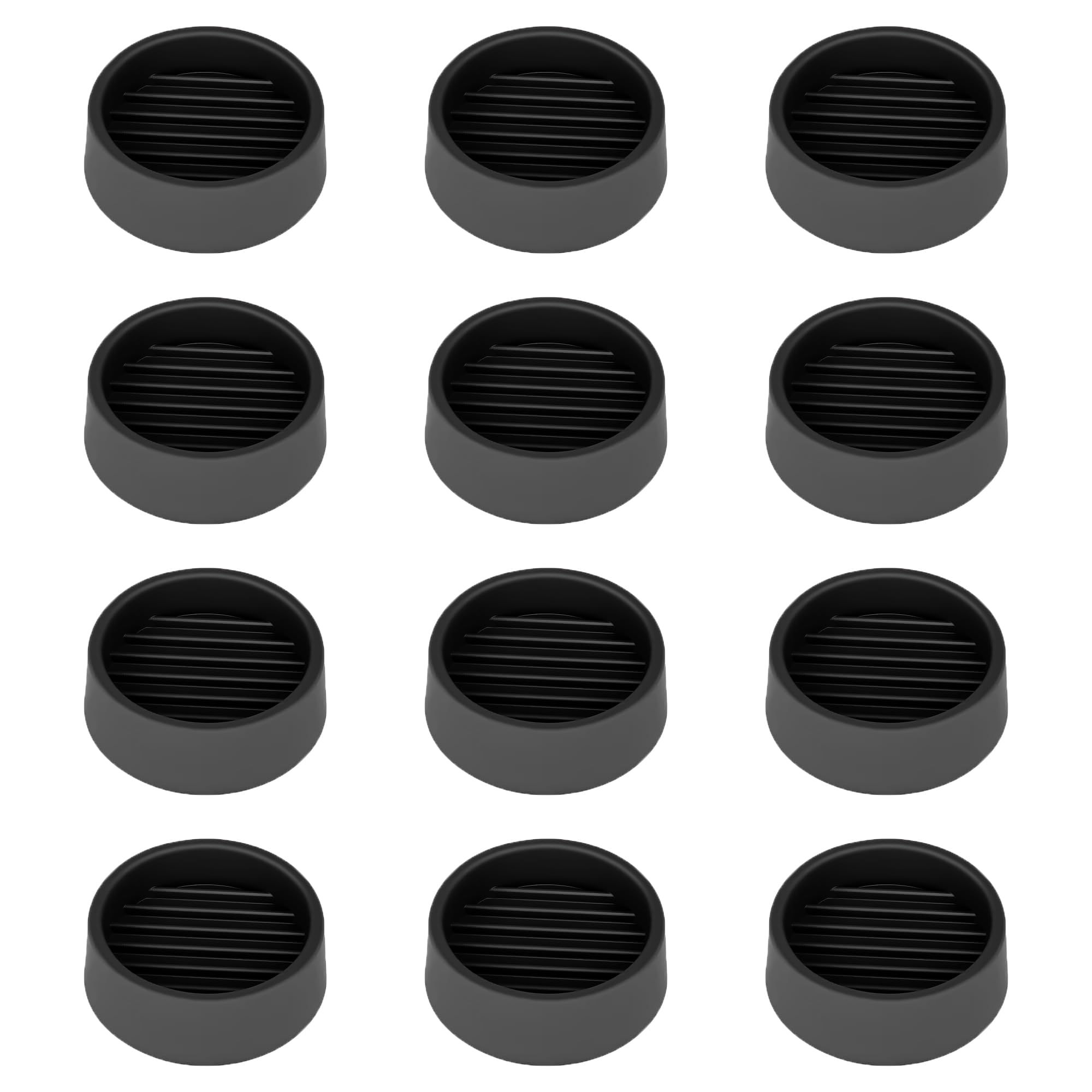 Almofadas De Móveis Vocomo Non Slip, Copos De Rodízio Redondos De Borracha De 1,5 Pés