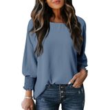 Blusa Feminina Dokotoo, Manga 3/4, Azul Claro, Poliéster Xl