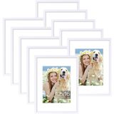 Porta-retratos Decoruhome 12x16, Conjunto De 10 Plásticos Brancos