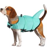 Colete Salva-vidas Para Cães Emust Shark Ripstop Ajustável Para Segurança Na Água