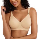 Sutiã Avidlove Wireless Push Up Com Cobertura Total Nua Para Mulheres