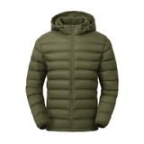 Jaqueta Masculina Leve Tbmpoy Com Capuz Verde Militar M