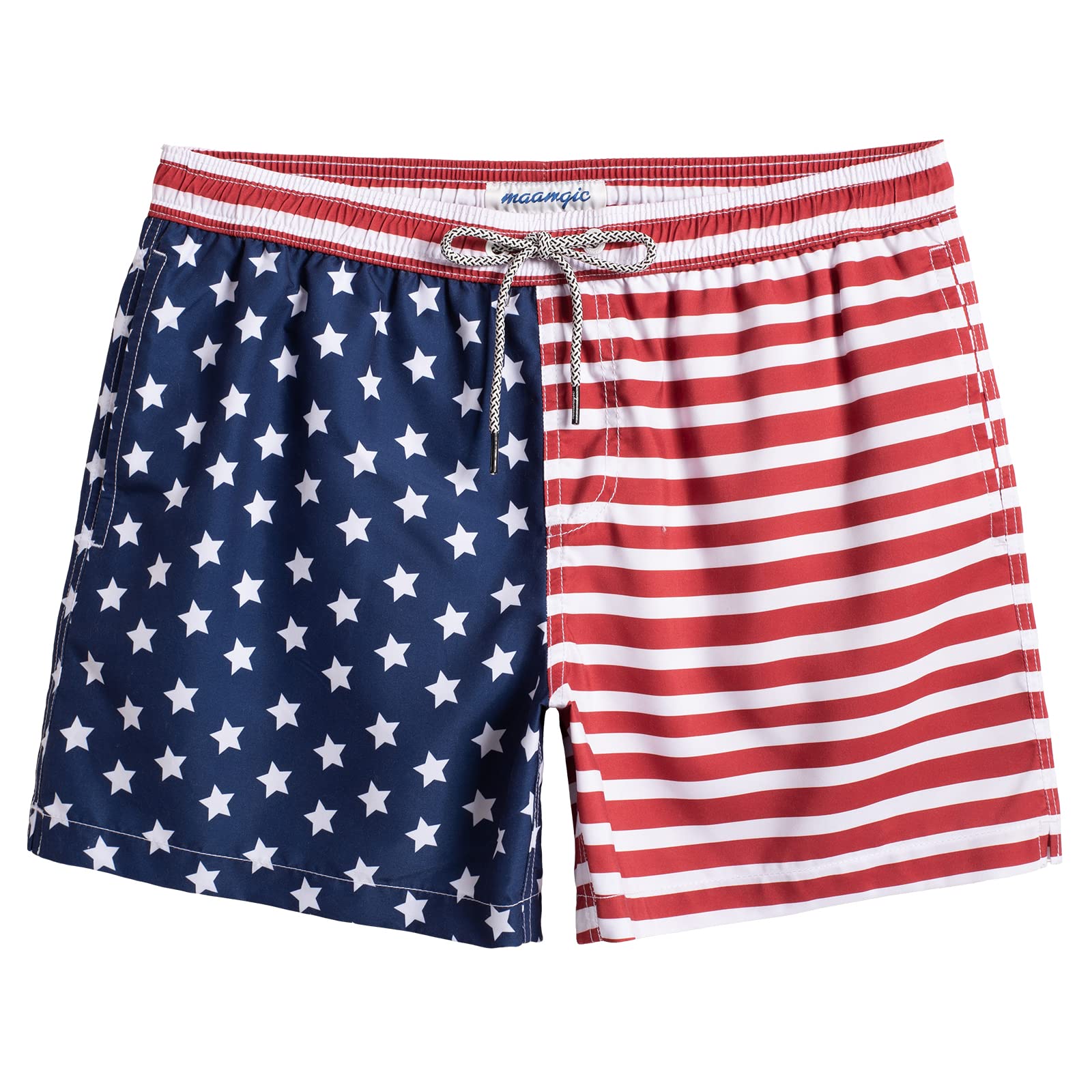 Calções De Banho Mamagic Masculinos Quick Dry Beach Shorts Flag M
