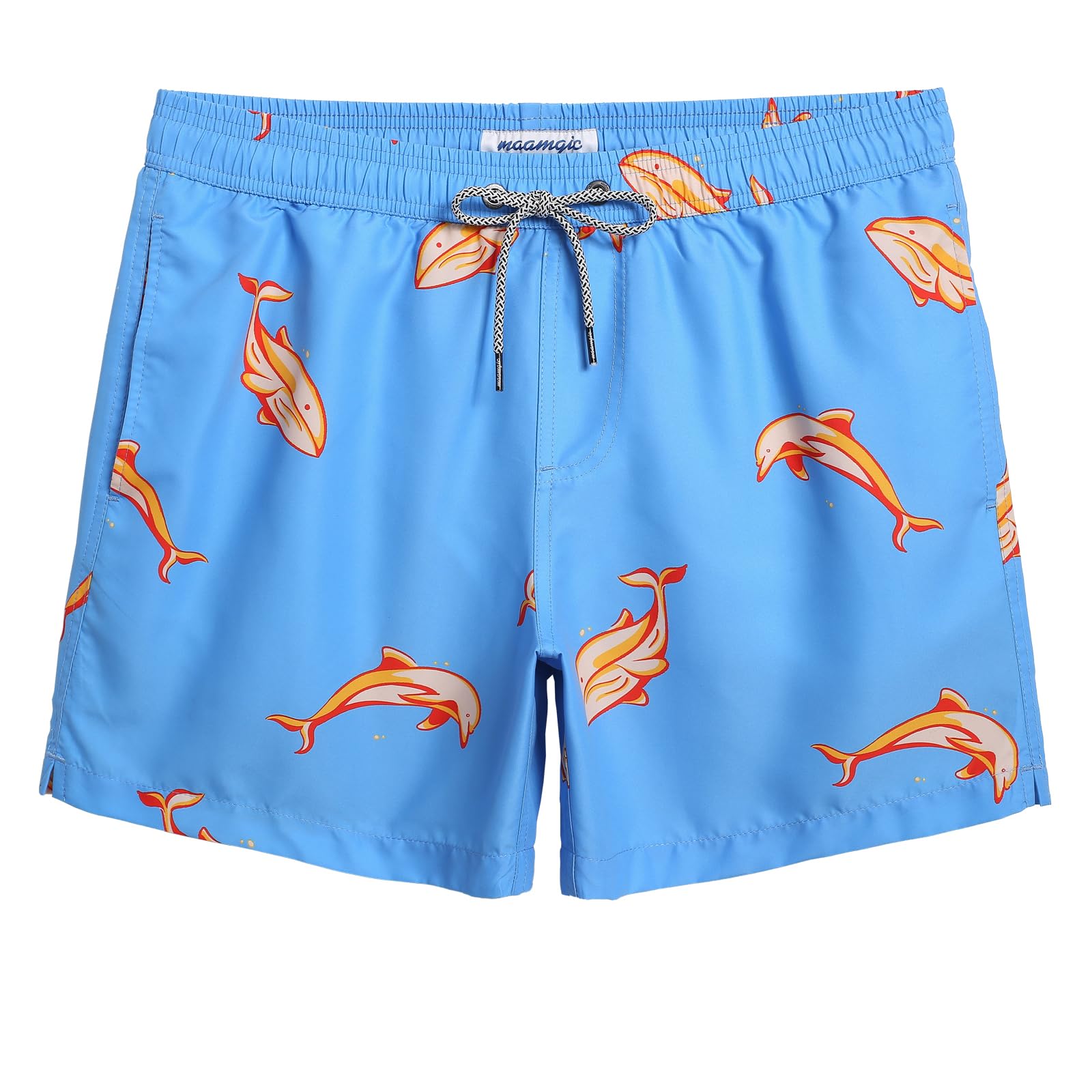 Calções De Banho Mamagic Masculinos Quick Dry Beach Shorts Azuis M