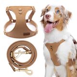 Dog Harness Puppytie No Pull Denim Para Cães Médios