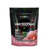 Whey 100% Hd Gourmet Refil (900g) - Sabor: Sorvete De Morango