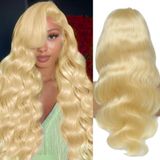 Peruca Frontal De Renda Nkmr 613 Human Hair 13x6 Body Wave 50cm
