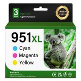 Cartuchos De Tinta Kimveway 951xl Compatíveis Com Hp 951, Pacote Com 3